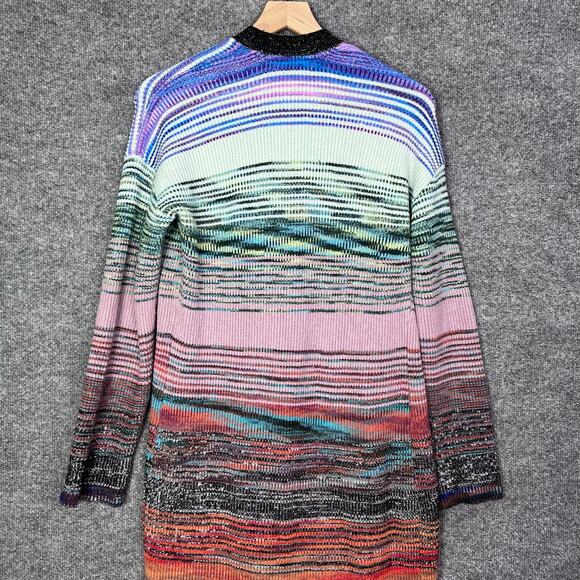 Anthropologie Space-Dyed Longline Cardigan‎ Multi color Size XS/S - Picture 5 of 10